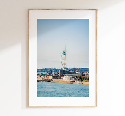 Spinnaker Tower - Photography Print - Portsmouth and Southsea Prints - Wall Art -  Frame and Canvas Options - Portrait