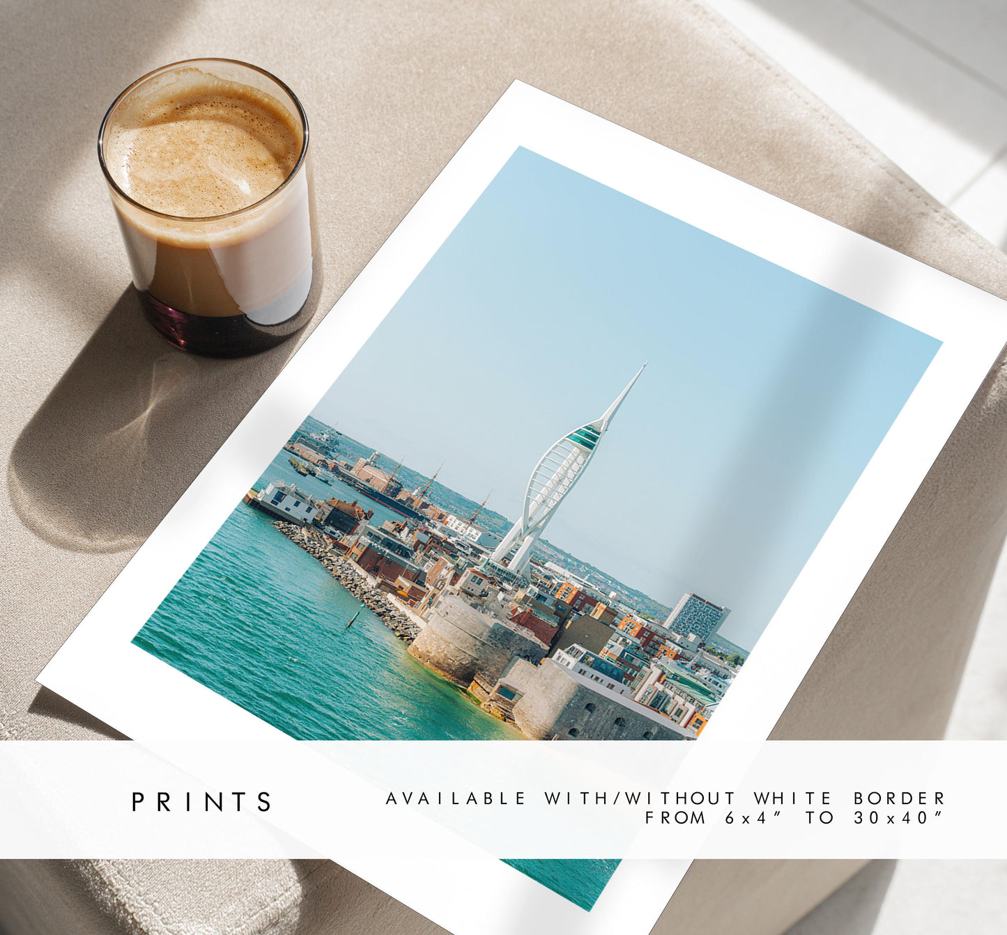 Spinnaker Tower - Photography Print - Portsmouth and Southsea Prints - Wall Art -  Frame and Canvas Options - Portrait