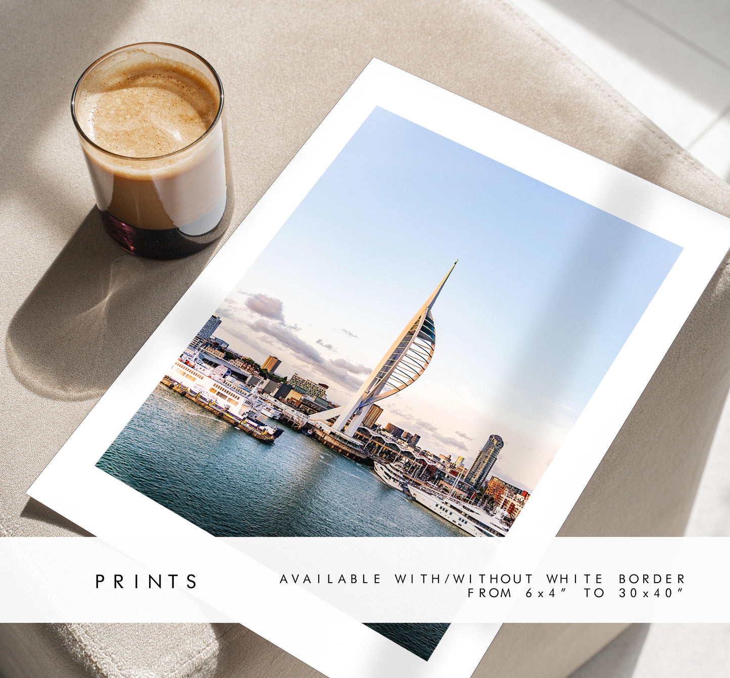 Spinnaker Sunset - Photography Print - Portsmouth and Southsea Prints - Wall Art -  Frame and Canvas Options - Portrait