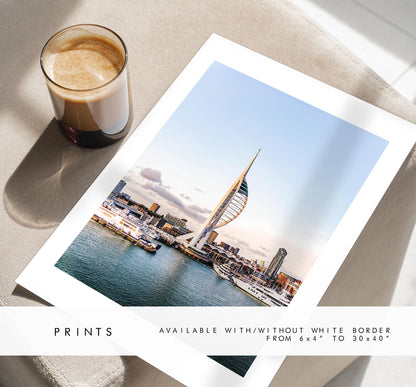 Spinnaker Sunset - Photography Print - Portsmouth and Southsea Prints - Wall Art -  Frame and Canvas Options - Portrait