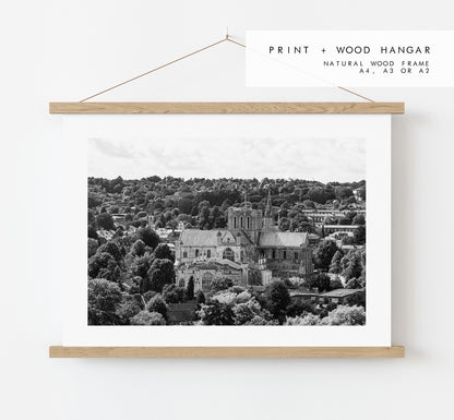Winchester Black and White Photography Print - Hampshire Photography Prints - Wall Art -  Frame and Canvas Options - Landscape  - UK