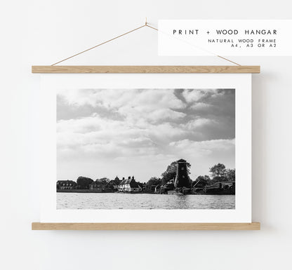 Langstone Black and White Photography Print - Hampshire Photography Prints - Wall Art -  Frame and Canvas Options - Landscape  - UK