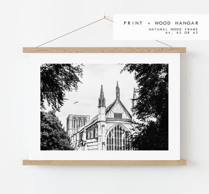 Winchester Black and White Photography Print - Hampshire Photography Prints - Wall Art -  Frame and Canvas Options - Landscape  - UK