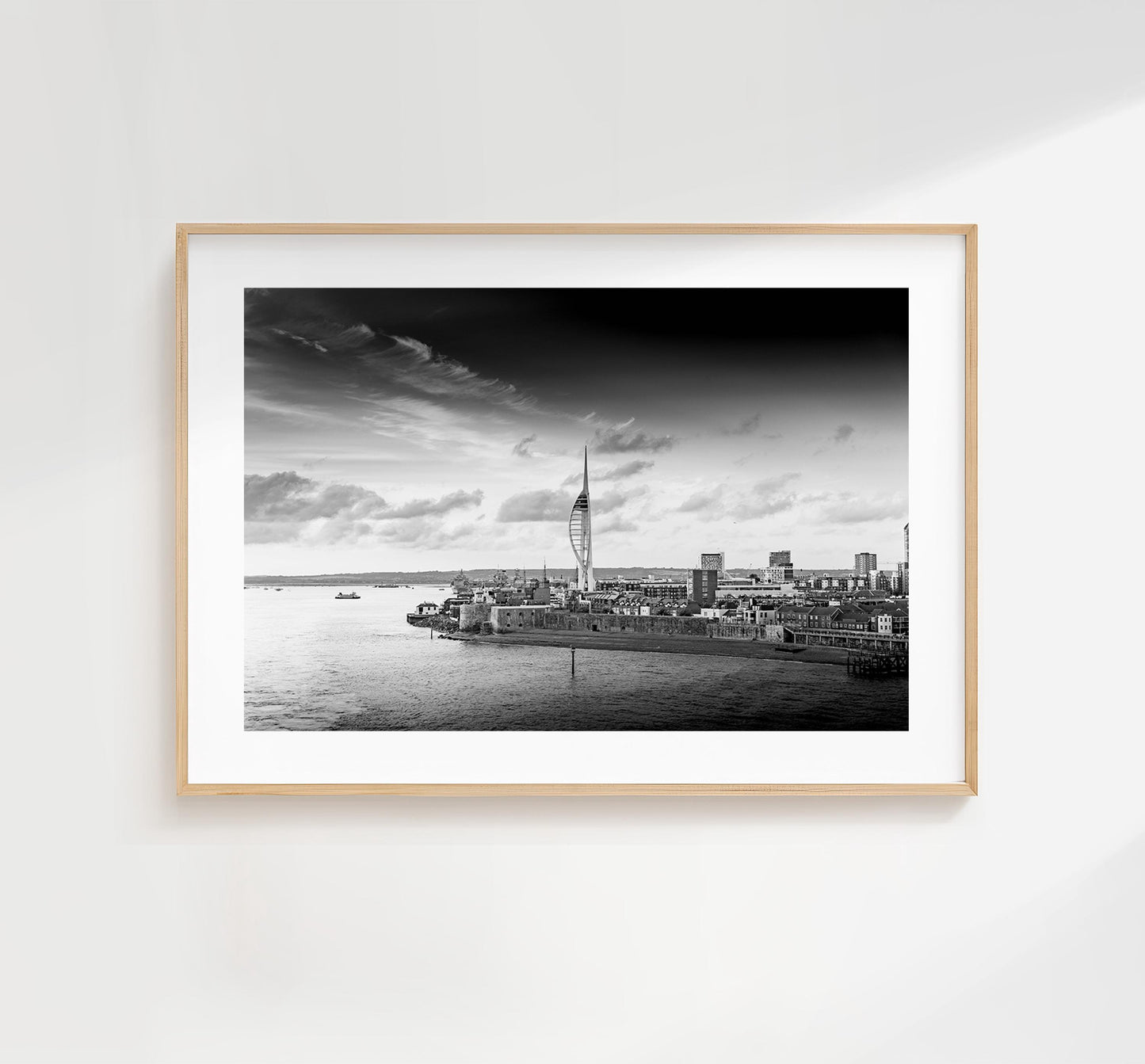 Portsmouth Black & White Print - Photography Print - Portsmouth and Southsea Prints - Wall Art -  Frame and Canvas Options - Landscape - BW