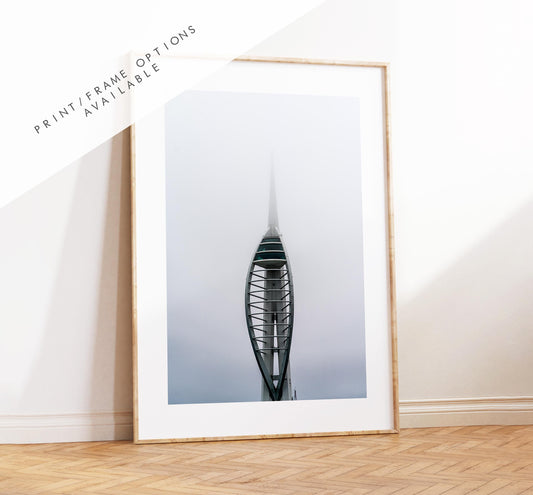 Spinnaker Tower - Photography Print - Portsmouth and Southsea Prints - Wall Art -  Frame and Canvas Options - Portrait