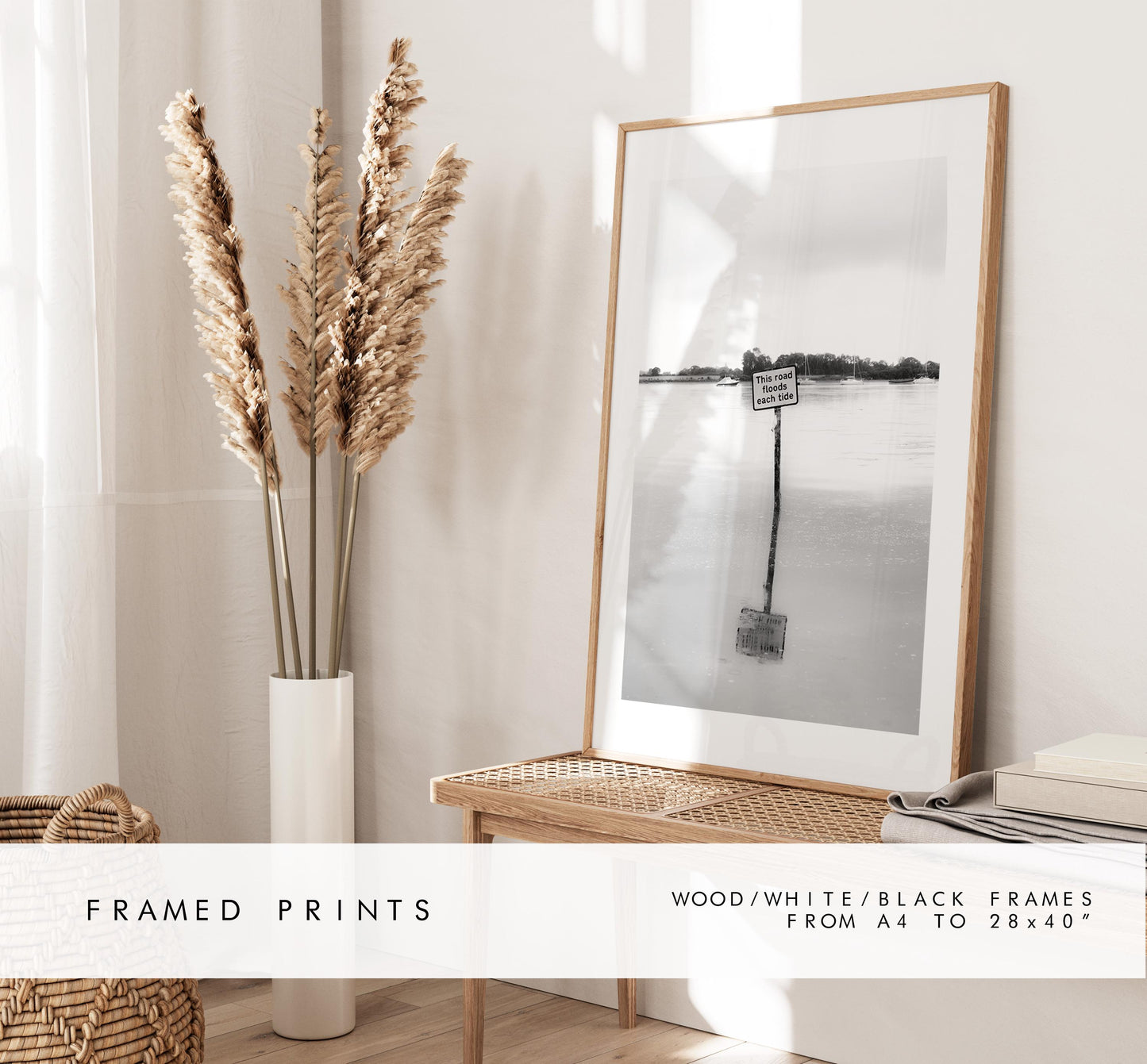 Bosham Photography Print - West Sussex Photography Prints - Wall Art -  Frame and Canvas Options - Portrait  - UK