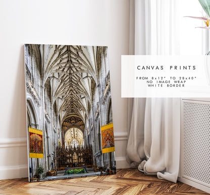 Winchester Cathedral Photography Print - Hampshire Photography Prints - Wall Art -  Frame and Canvas Options - Portrait  - UK