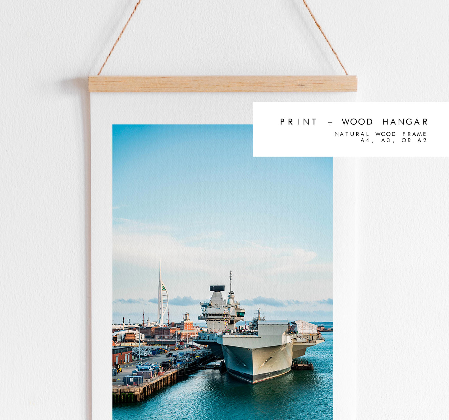 HMS Queen Elizabeth - Photography Print - Portsmouth and Southsea Prints - Wall Art -  Frame and Canvas Options - Portrait