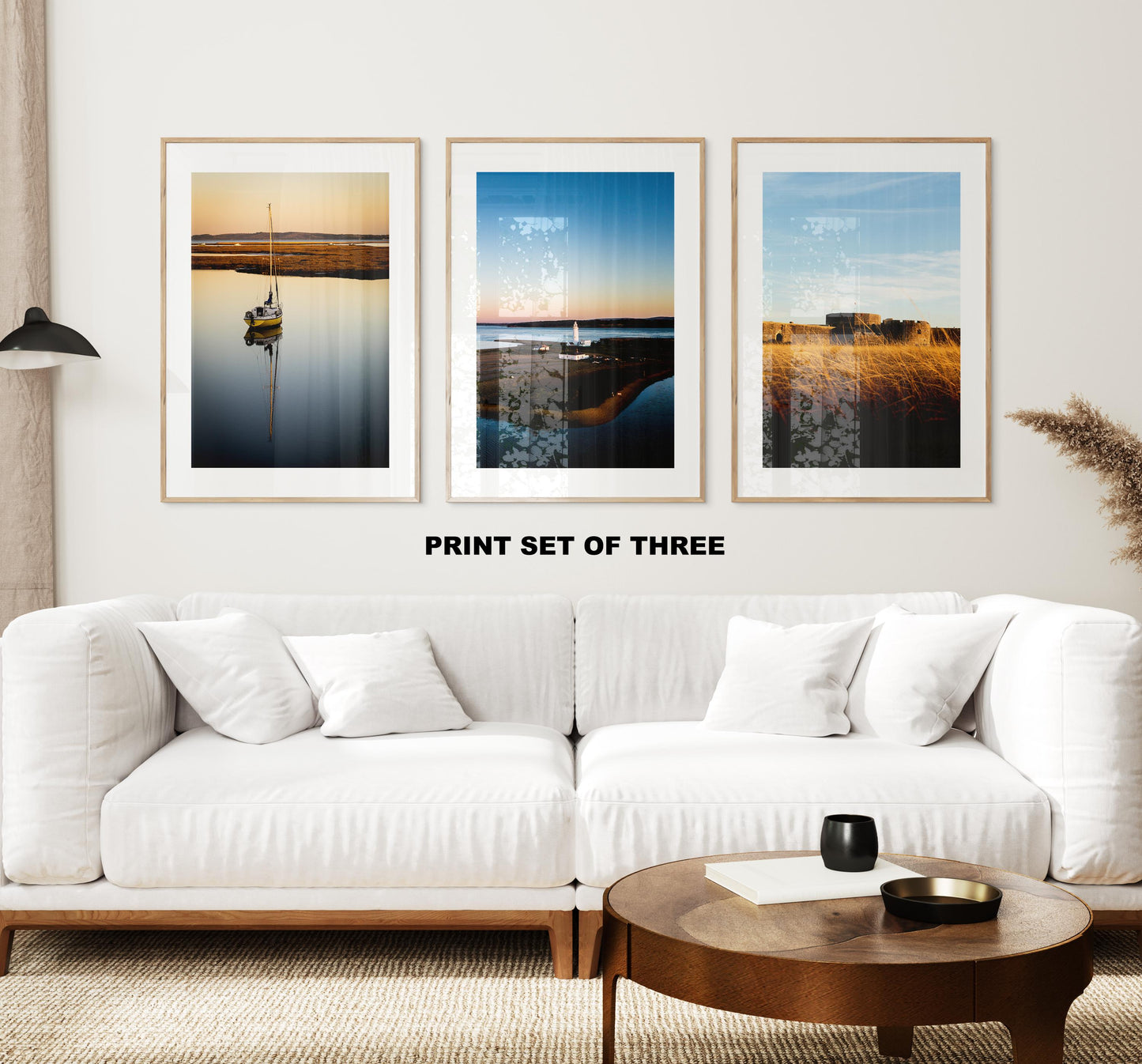 Hurst Point Print Set x3 - Prints or Framed Prints - Print Set of Three - Photography Prints - Hampshire Photography