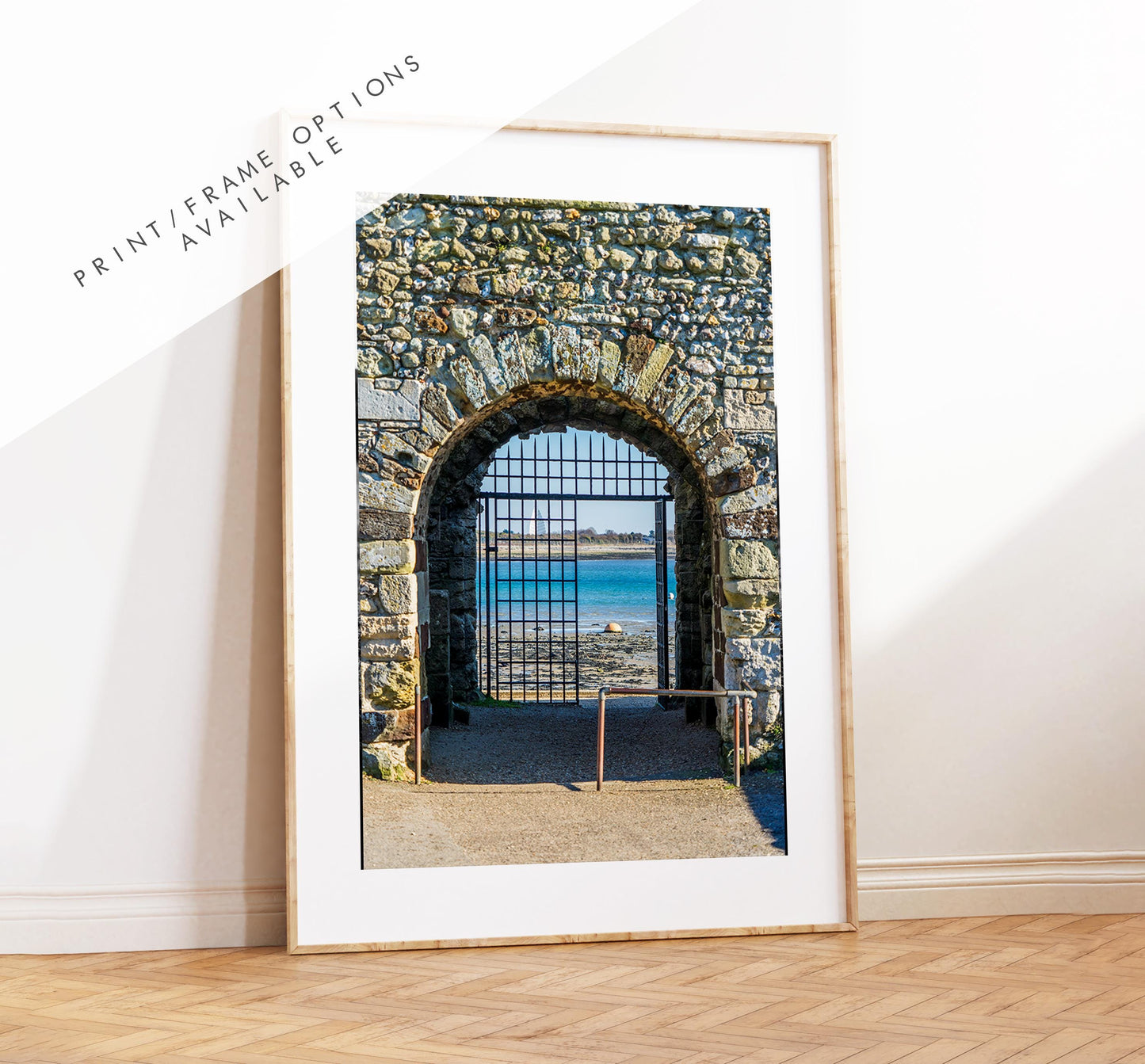 Portchester Castle Photography Print - Hampshire Photography Prints - Wall Art -  Frame and Canvas Options - Portrait  - UK