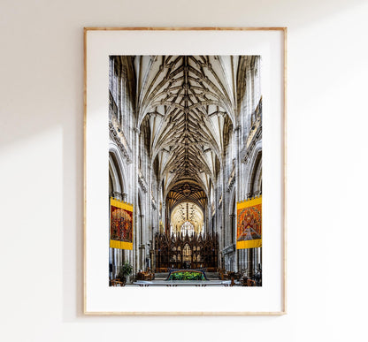 Winchester Cathedral Photography Print - Hampshire Photography Prints - Wall Art -  Frame and Canvas Options - Portrait  - UK