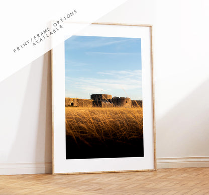 Hurst Castle Photography Print - Hampshire Photography Prints - Wall Art -  Frame and Canvas Options - Portrait  - UK
