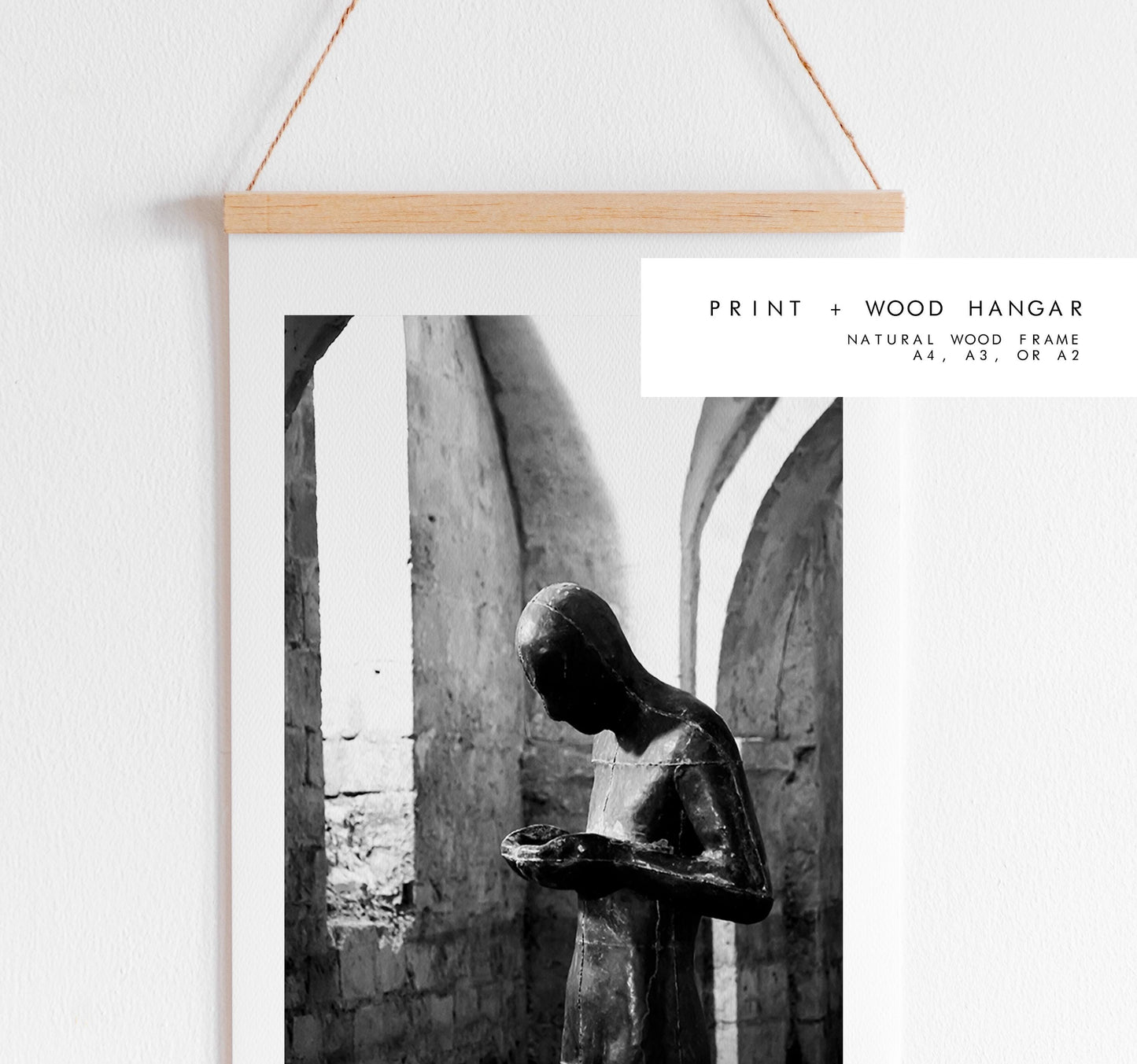 Winchester Black and White Photography Print - Hampshire Photography Prints - Wall Art -  Frame and Canvas Options - Portrait  - UK