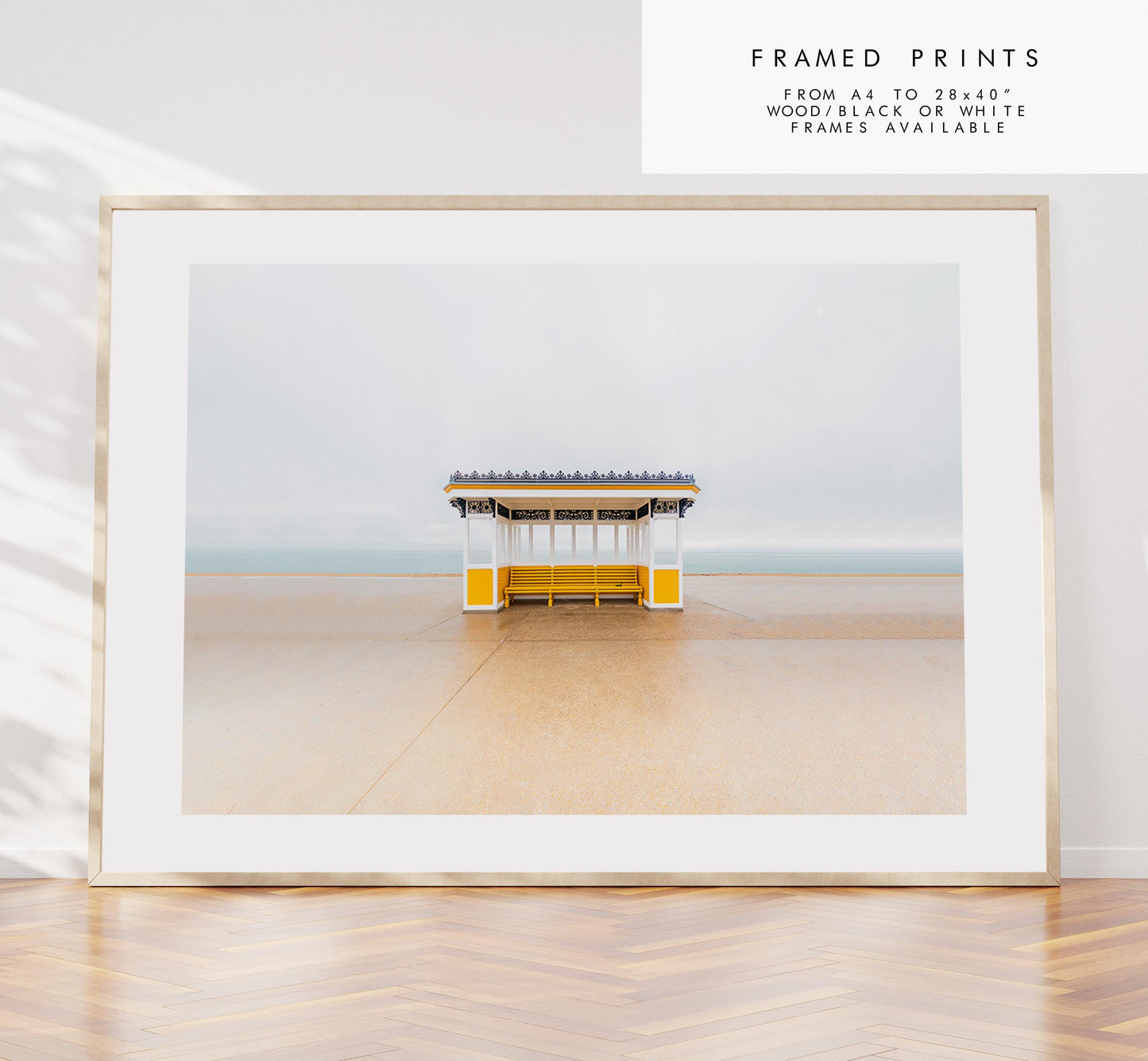 Southsea Shelters - Photography Print - Portsmouth and Southsea Prints - Wall Art -  Frame and Canvas Options - Landscape