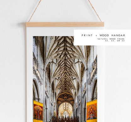 Winchester Cathedral Photography Print - Hampshire Photography Prints - Wall Art -  Frame and Canvas Options - Portrait  - UK