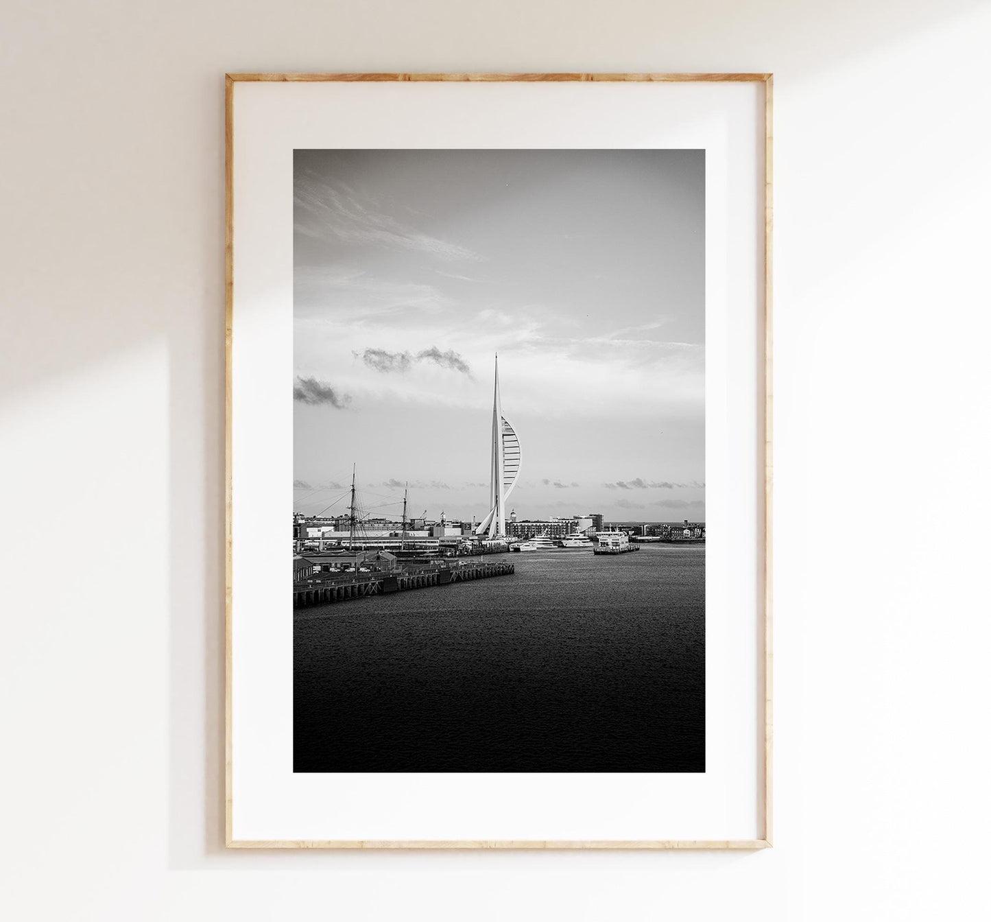 Portsmouth Black and White Print - Photography Print - Portsmouth and Southsea Prints - Wall Art -  Frame and Canvas Options - Portrait - BW