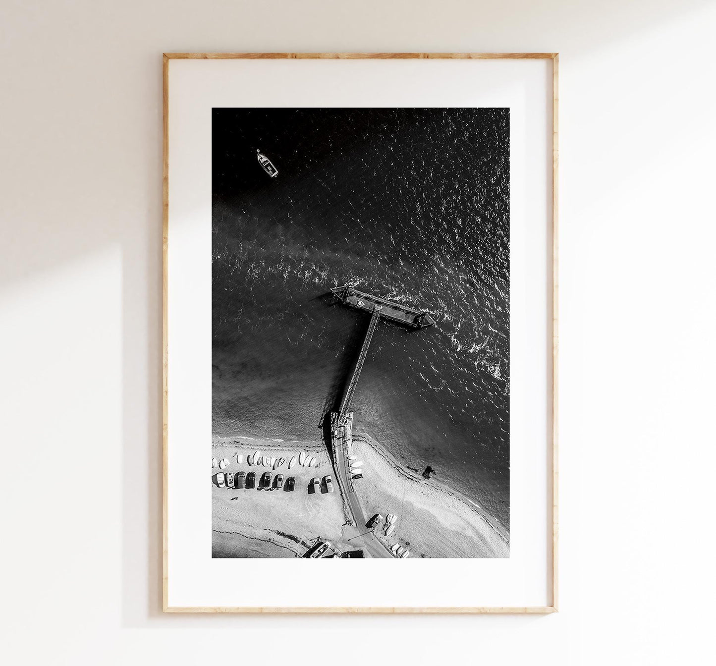 Langstone Harbour Photography Print - Hampshire Photography Prints - Wall Art -  Frame and Canvas Options - Portrait  - UK - Black and White