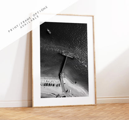 Langstone Harbour Photography Print - Hampshire Photography Prints - Wall Art -  Frame and Canvas Options - Portrait  - UK - Black and White