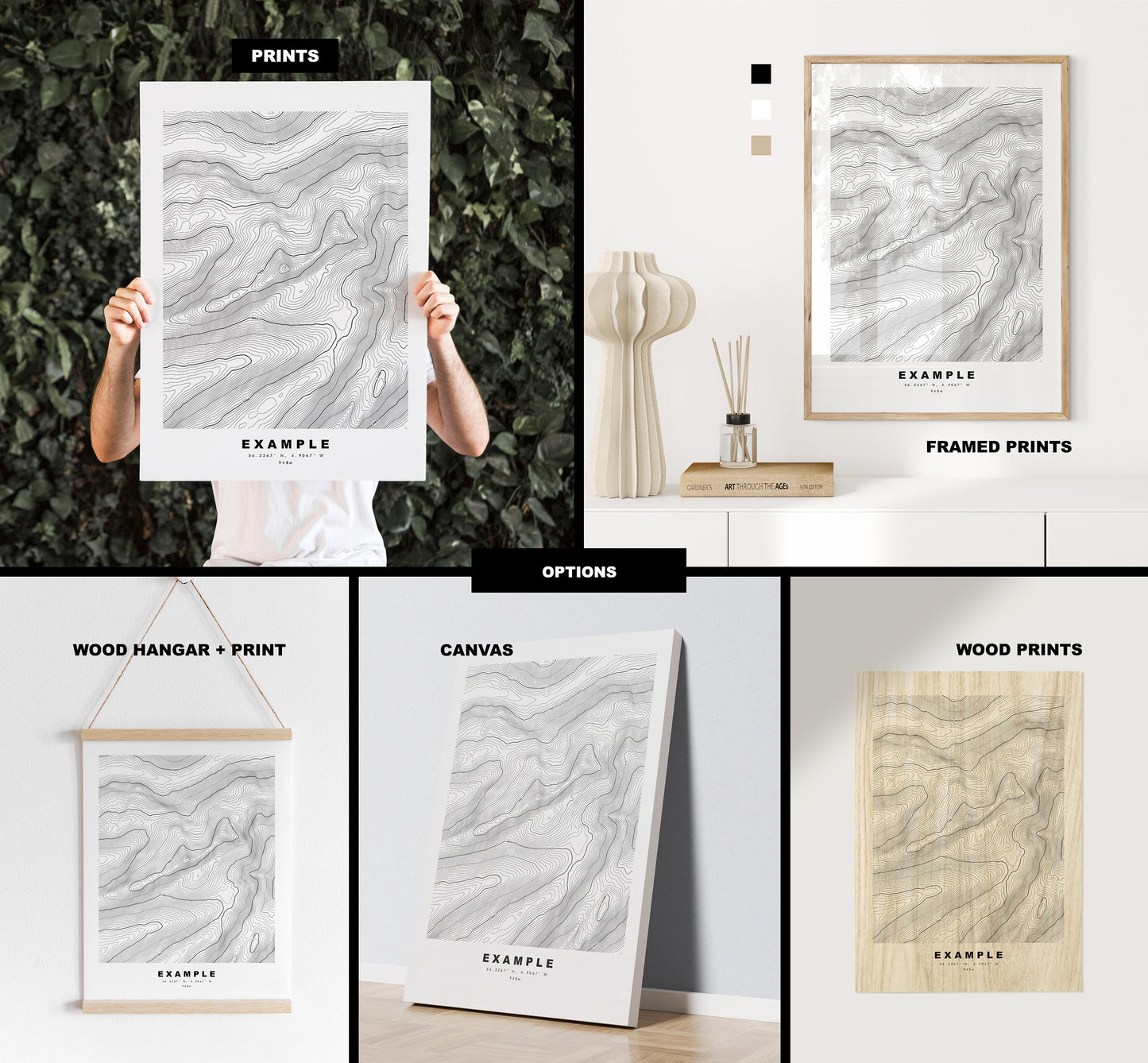 Binnean Mor Print - Contour Map - Binnean Mor Poster - Scotland - Topographic Map - Print - Wall Art - Binnean Mor Map