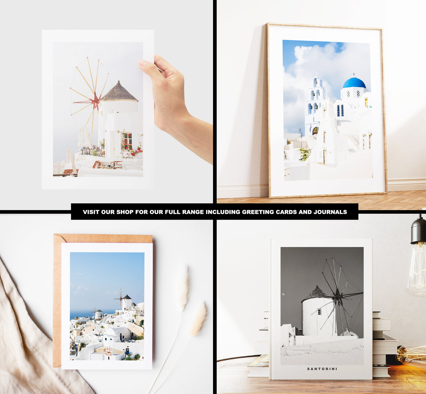 Santorini Wall Art Photography Print - Greece - Print - Poster - Santorini Photography - Greece Wall Art - Santorini Windmill Print - Gift