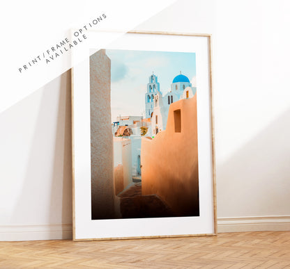 Greece Photography Print - Greece - Print - Poster - Santorini Photography - Greece Wall Art - Santorini Poster - Santorini Art - Pygros