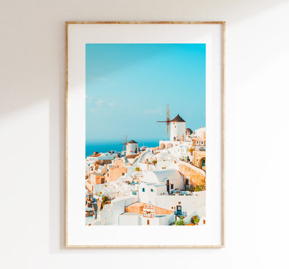 Santorini Photography Print - Greece - Print - Poster - Santorini Photography - Greece Wall Art - Portrait - Oia Print - Oia Photography