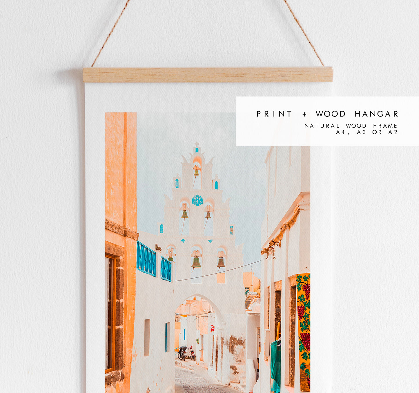 Santorini Photography Print - Greece - Print - Poster - Santorini Photography - Greece Wall Art - Portrait - Greek Village - Architecutre