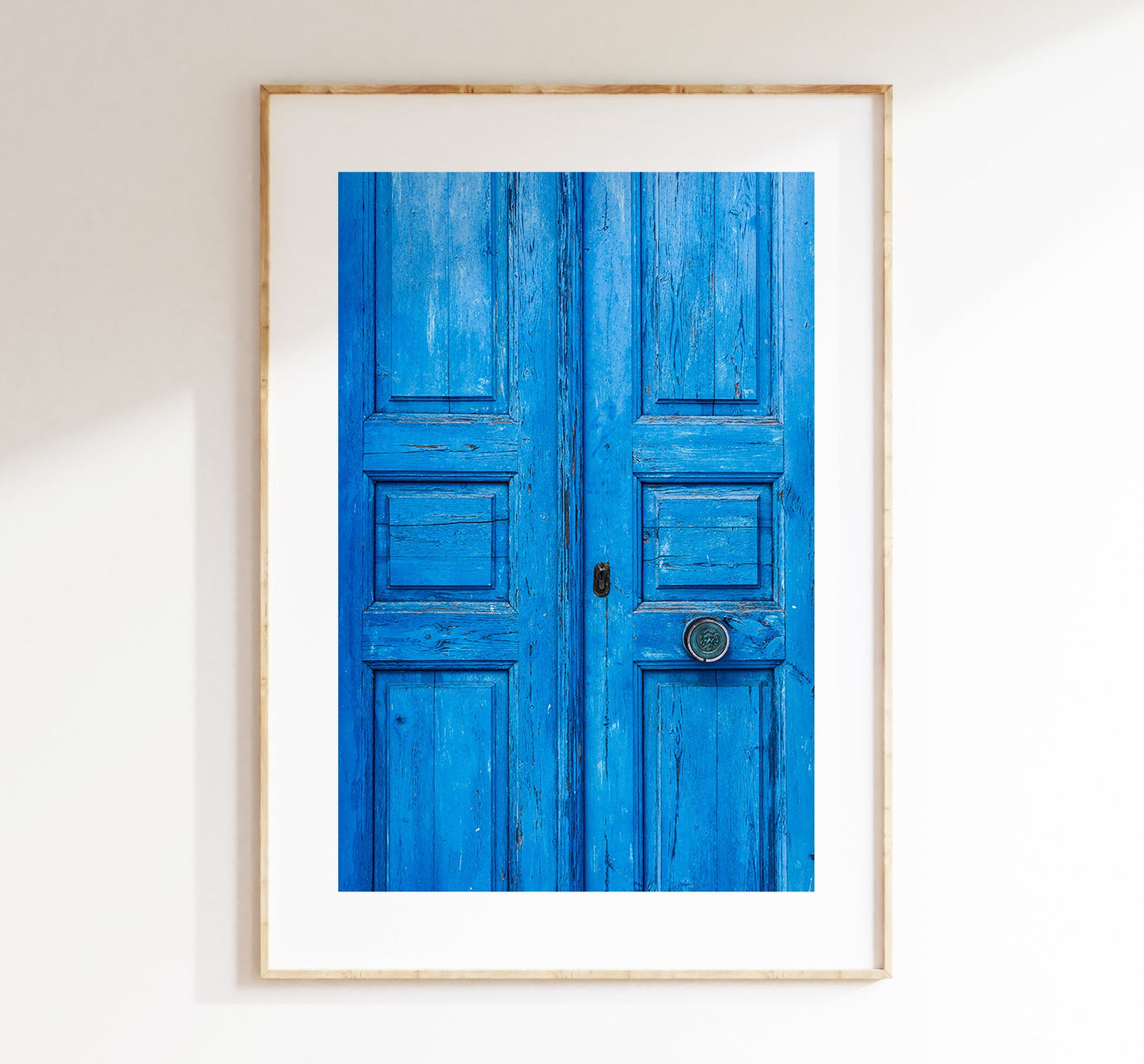 Blue Door Print - Greece - Print - Poster - Santorini Photography - Greece Wall Art - Blue Door Poster - Blue Door Wall Art - Blue Door Art