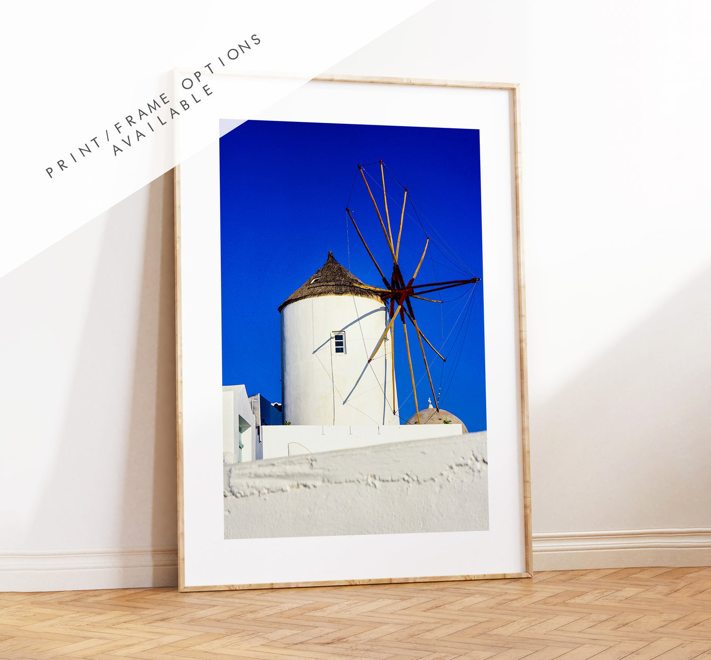 Santorini Wall Art Photography Print - Greece - Print - Poster - Santorini Photography - Greece Wall Art - Santorini Windmill Print - Gift