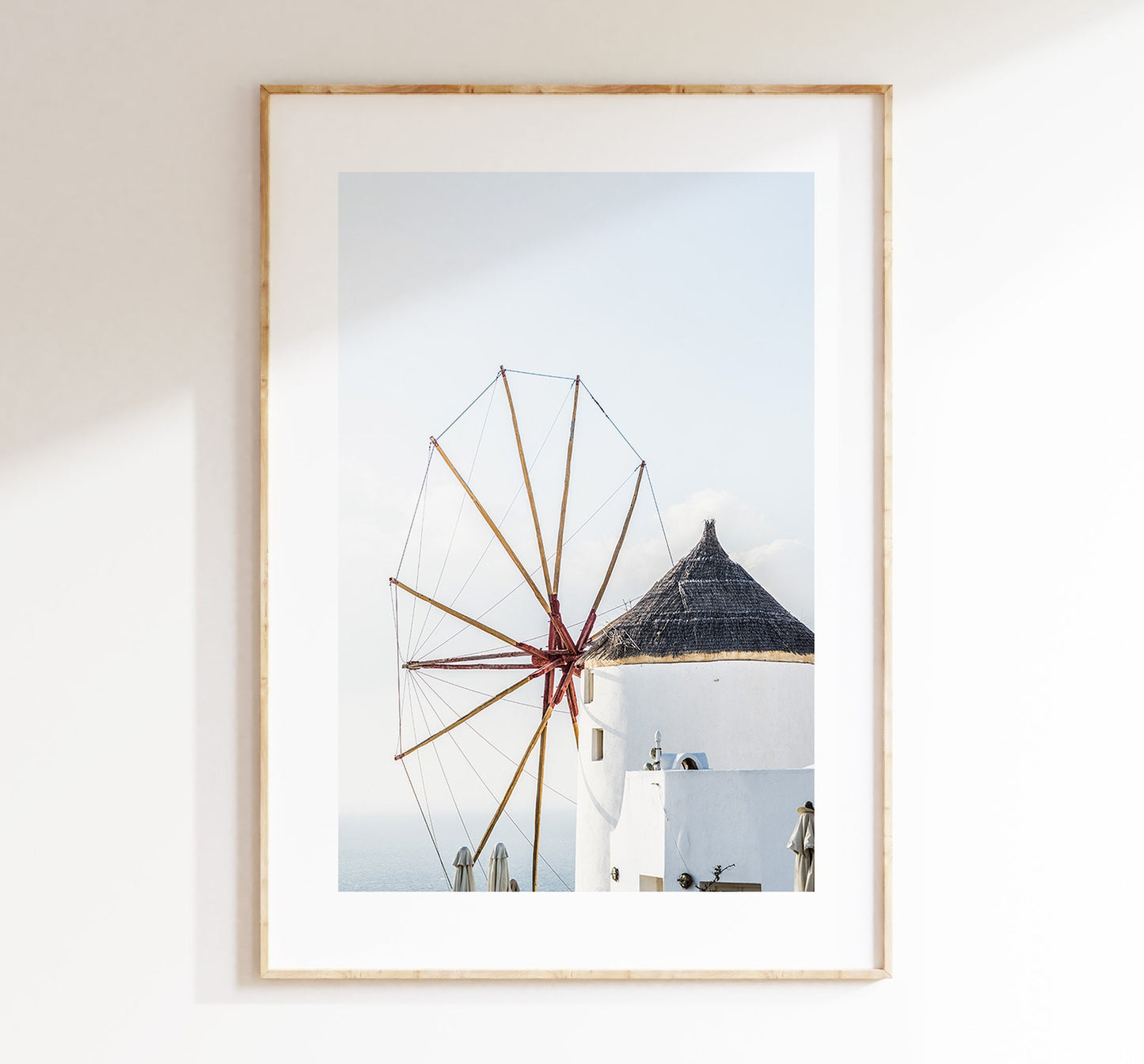 Santorini Windmills Photography Print - Greece - Print - Poster - Santorini Photography - Greece Wall Art - Windmill - Portrait - Greek