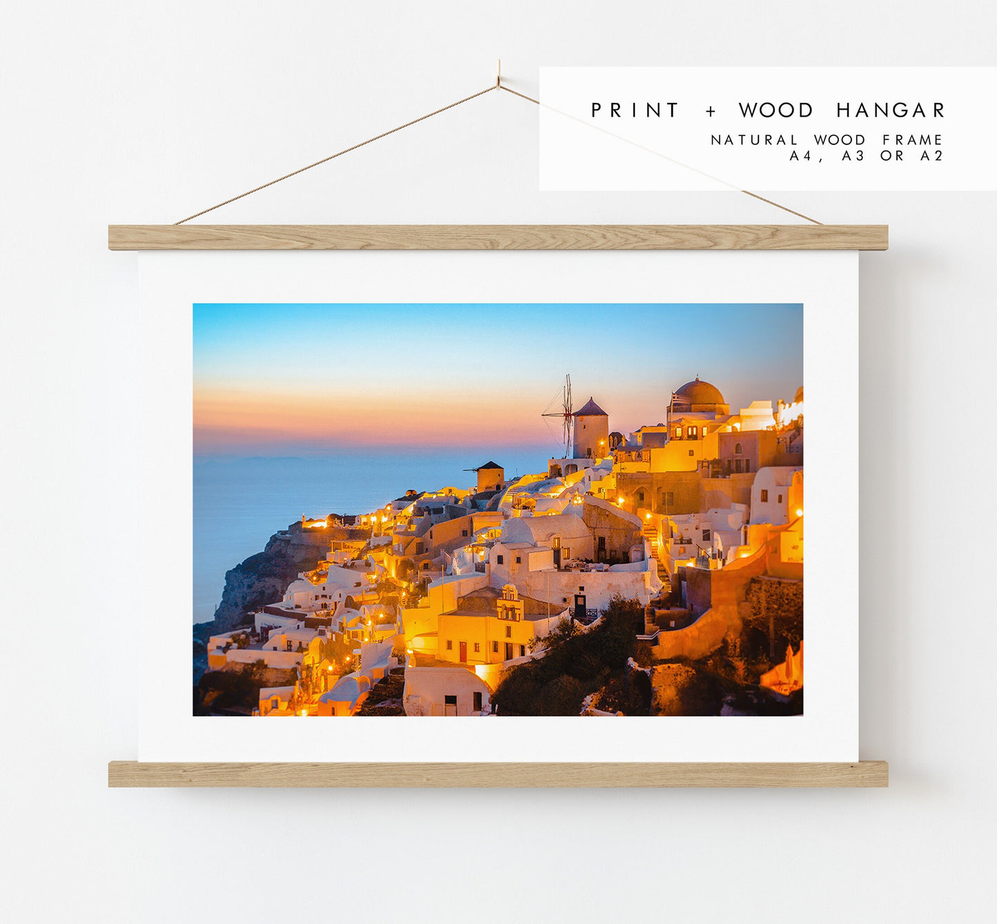 Santorini Sunset Print - Greece - Print - Poster - Santorini Photography - Greece Wall Art - Santorini Sunsets - Oia Sunset - Oia Santorini