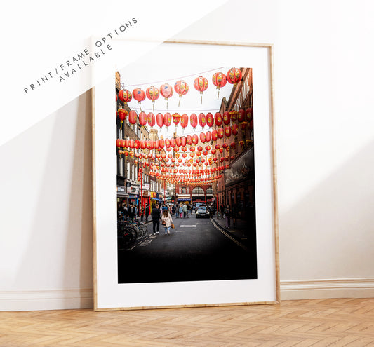 London Chinatown Print - London Photography Print - Fine Art Photography - London Print - Poster - Wall Art - Chinatown - Portrait - Colour