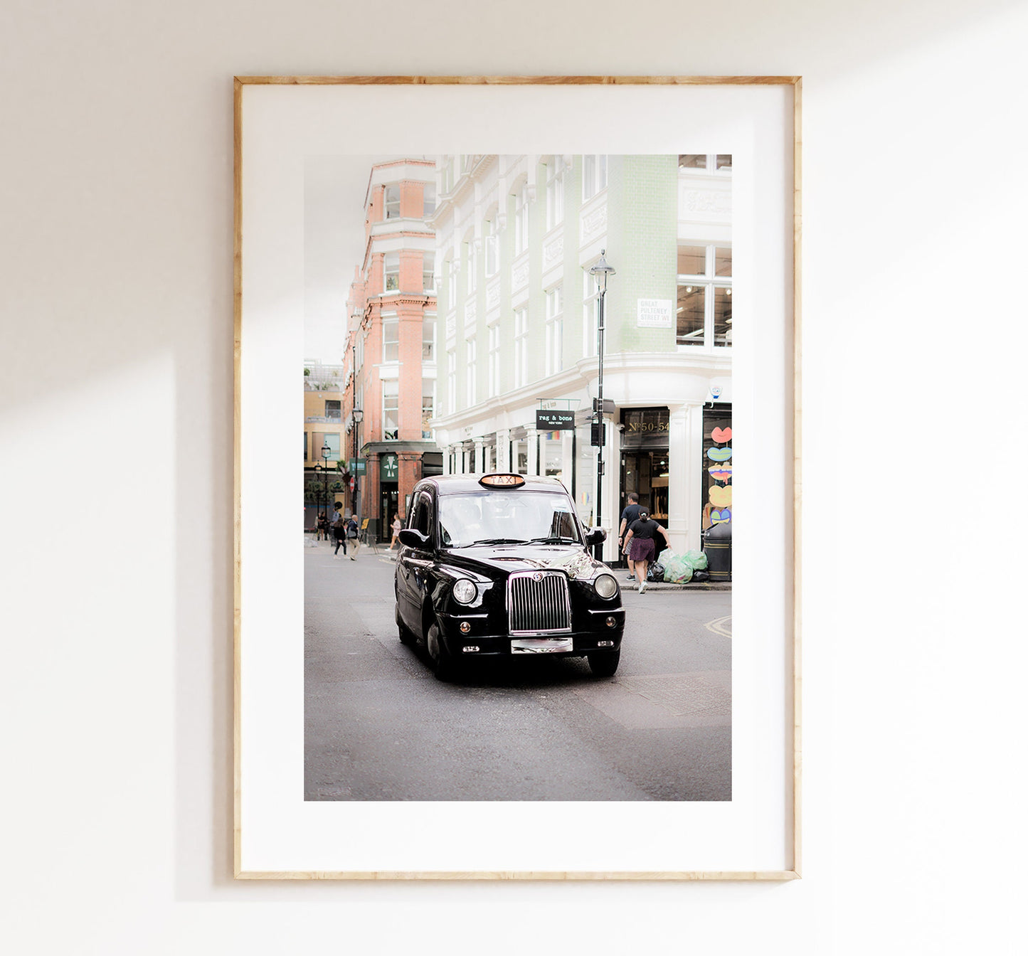 London Taxi Print - London Photography Print - Fine Art Photography - London Print - Poster - Wall Art - Colour - Portrait - Hackney Cab