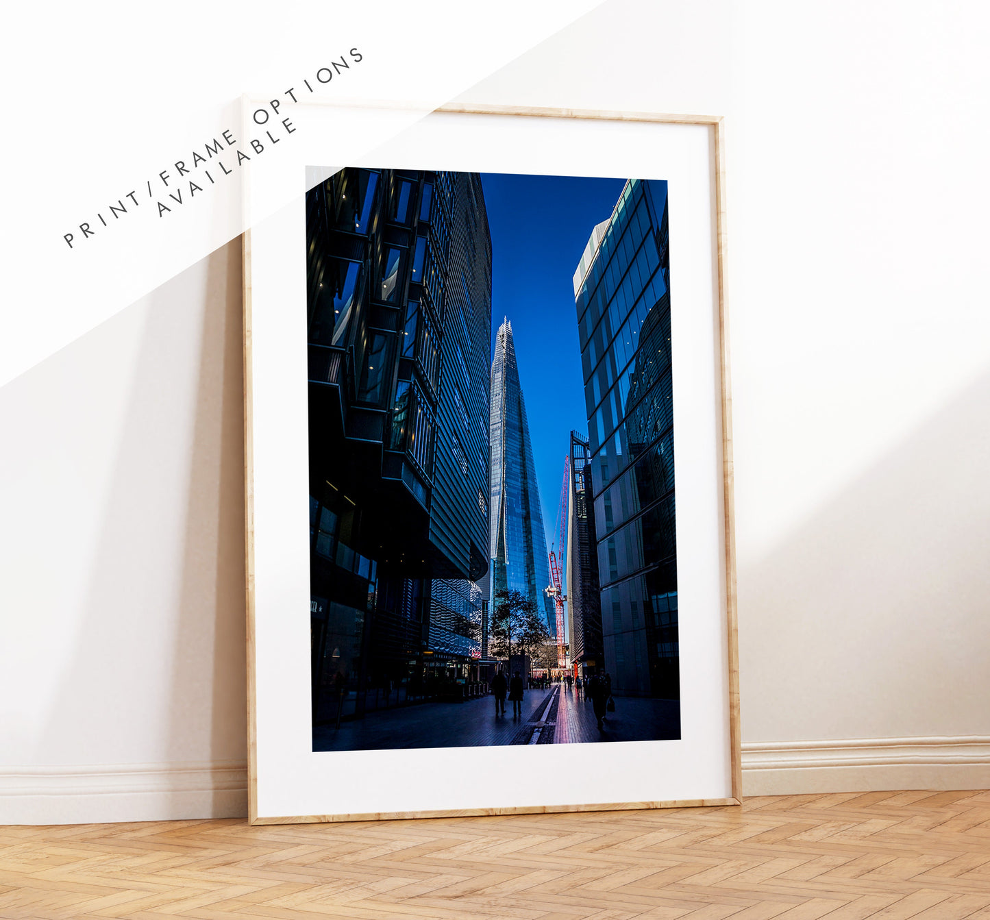 Modern London Print - London Photography Print - Fine Art Photography - London Print - Poster - Wall Art - Shard - Shard London - Blue