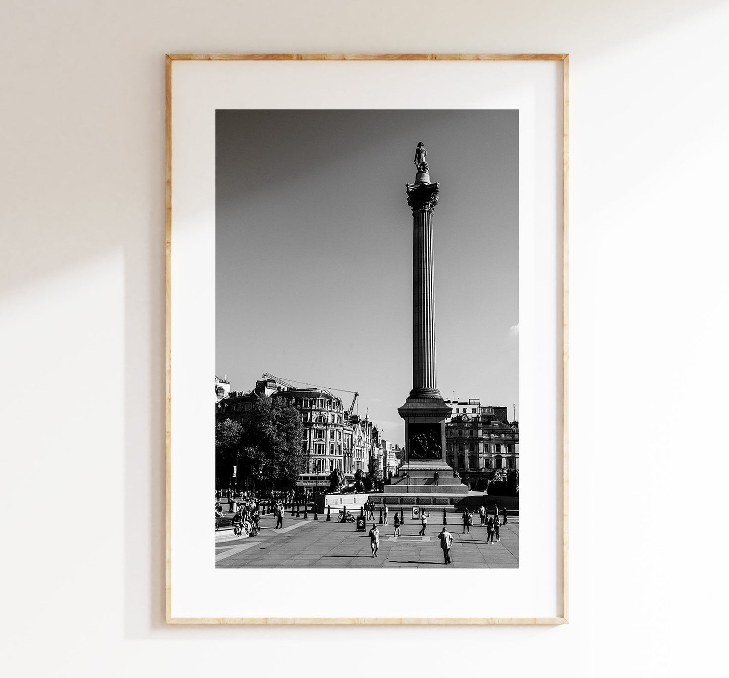 Trafalgar Square Print - London Photography Print - Fine Art Photography - London Print - Poster - Wall Art - Black and White Print - London