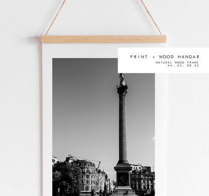 Trafalgar Square Print - London Photography Print - Fine Art Photography - London Print - Poster - Wall Art - Black and White Print - London