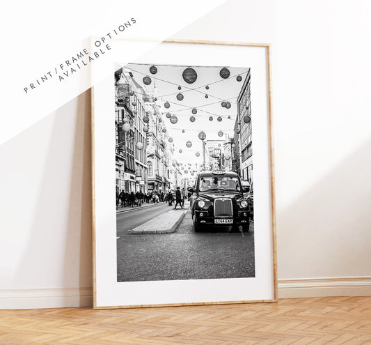 London Taxis - London Photography Print - Fine Art Photography - London Print - Poster - Wall Art - London Taxi Cab - Black and White Print