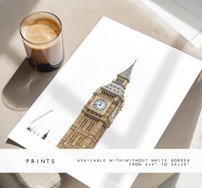 Big Ben Print - London Photography Print - Fine Art Photography - London Print - Poster - Wall Art - Westminster - Houses of Parliament