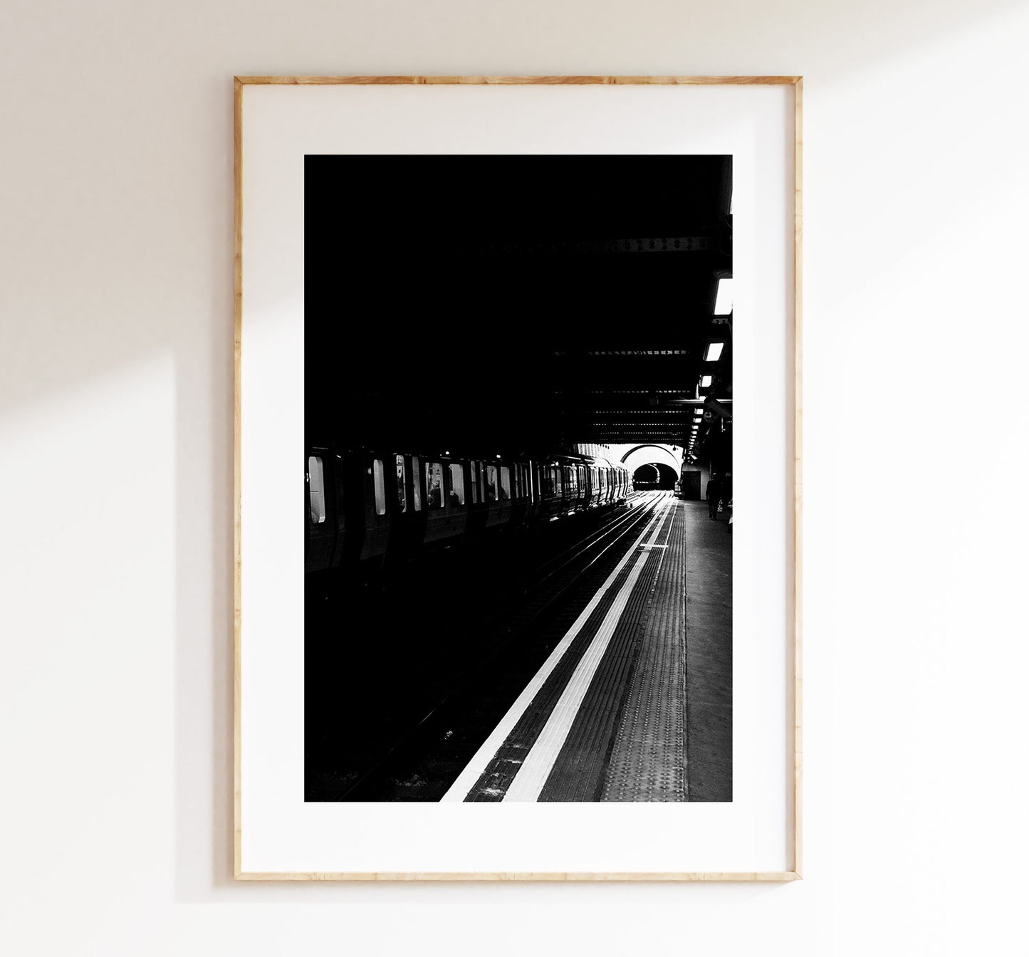 London Underground Print - London Photography Print - Fine Art Photography - London Print - Poster - Wall Art - Black and White - Modern