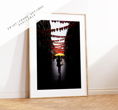 Chinatown Print - The Girl With the Yellow Umbrella - London Photography Print - Fine Art Photography - London Print - Poster - Wall Art