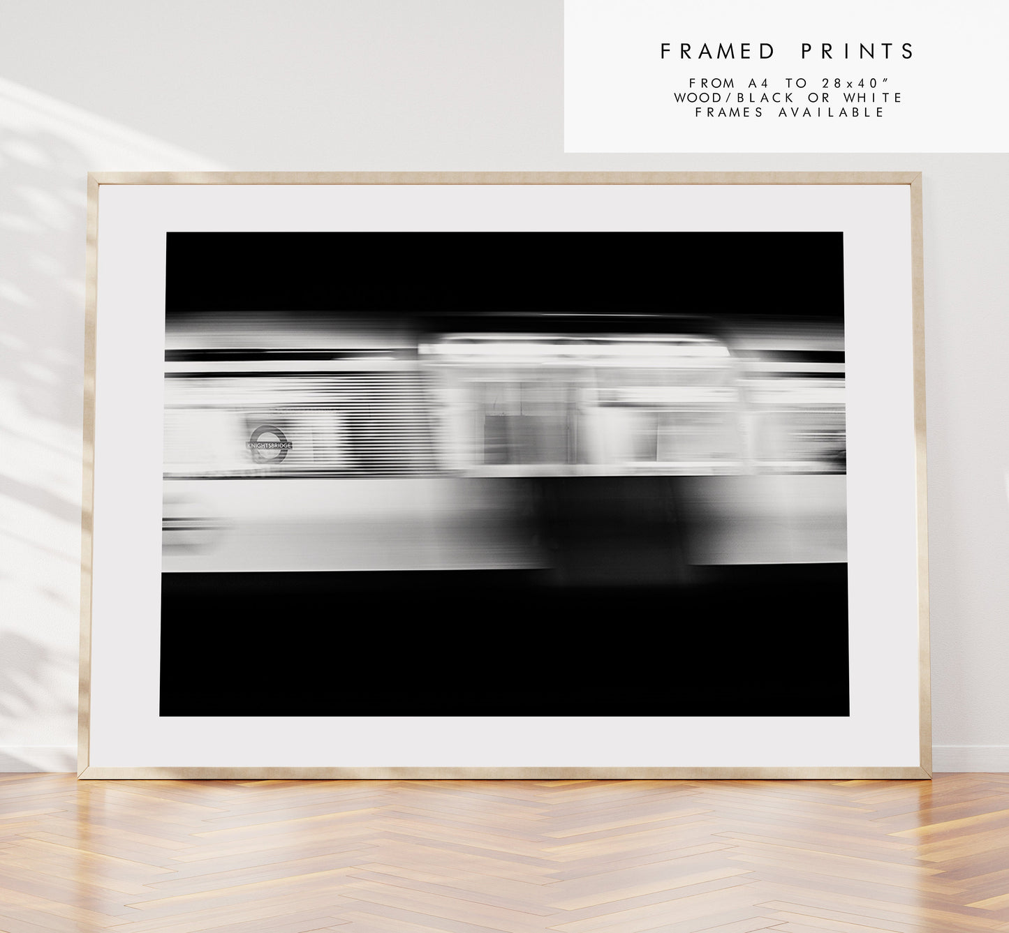 London Underground Print - London Photography Print - Fine Art Photography - London Print - Poster - Wall Art - Landscape - Monochrome