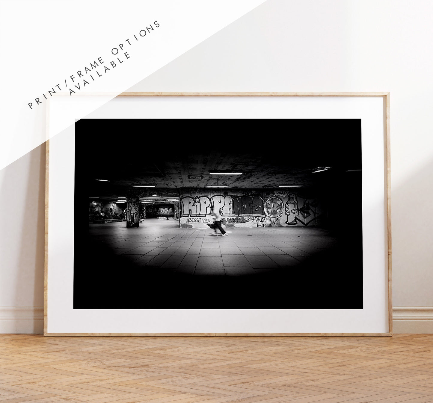 Skater Landscape Print - London Photography Print - Fine Art Photography - London Print - Poster - Wall Art - Skateboard Art - Skateboarder