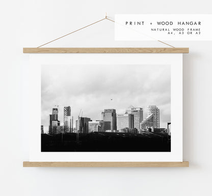 London Skyline - London Photography Print - Fine Art Photography - London Print - Poster - Wall Art - City of London - Black and White Print