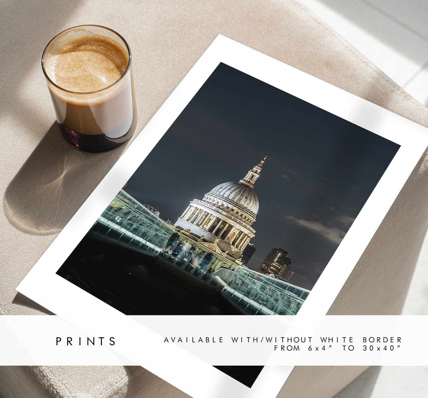 Saint Pauls Cathedral - London Photography Print - Fine Art Photography - London Print - Poster - Wall Art - Portrait - Colour - Night