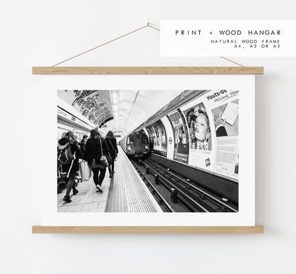 London Underground Landscape Print - London Photography Print - Fine Art Photography - London Print - Poster - Wall Art - Black and White