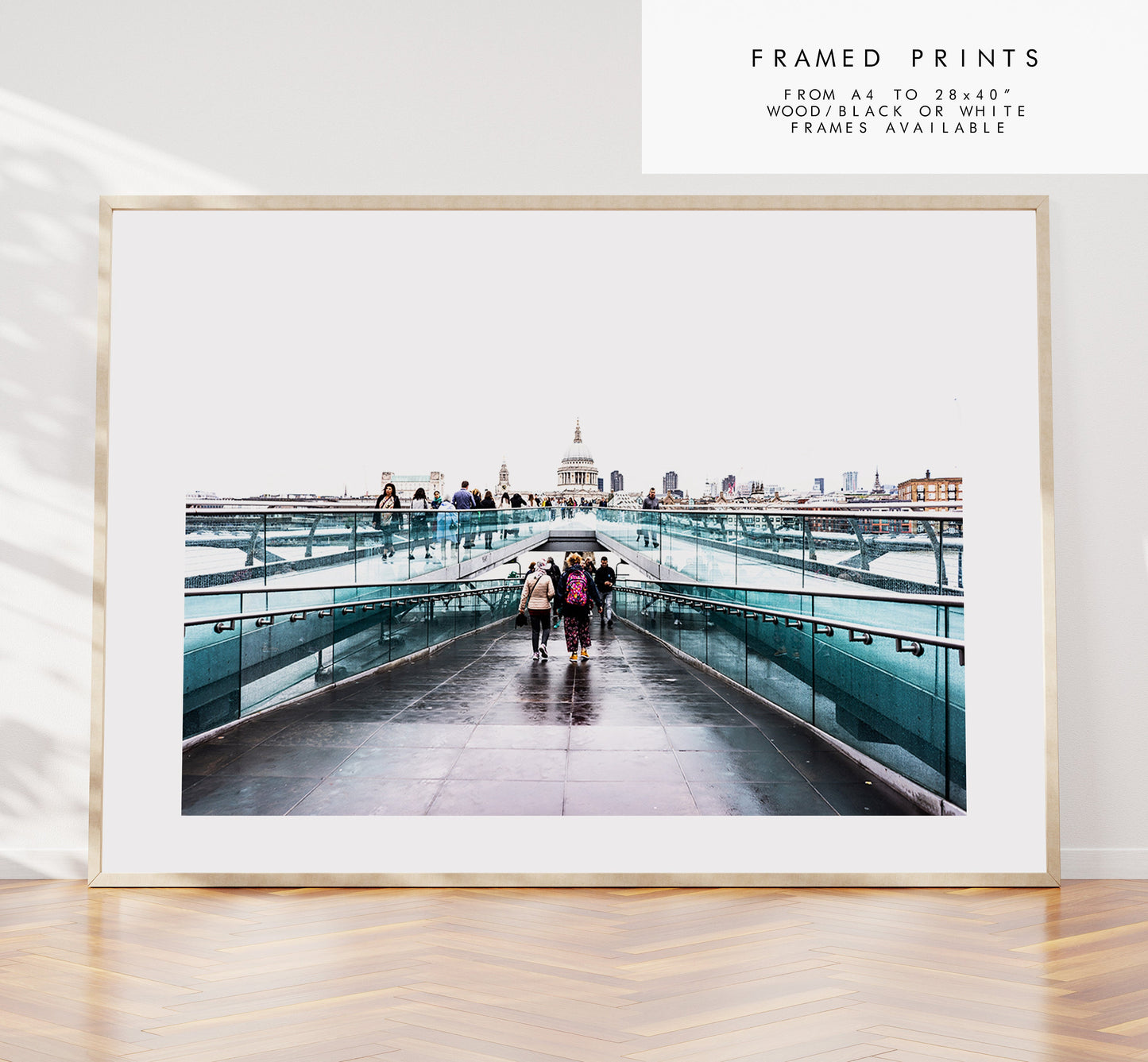 Millennium Bridge - London Photography Print - Fine Art Photography - London Print - Poster - Wall Art - Landscape - Colour - St Pauls