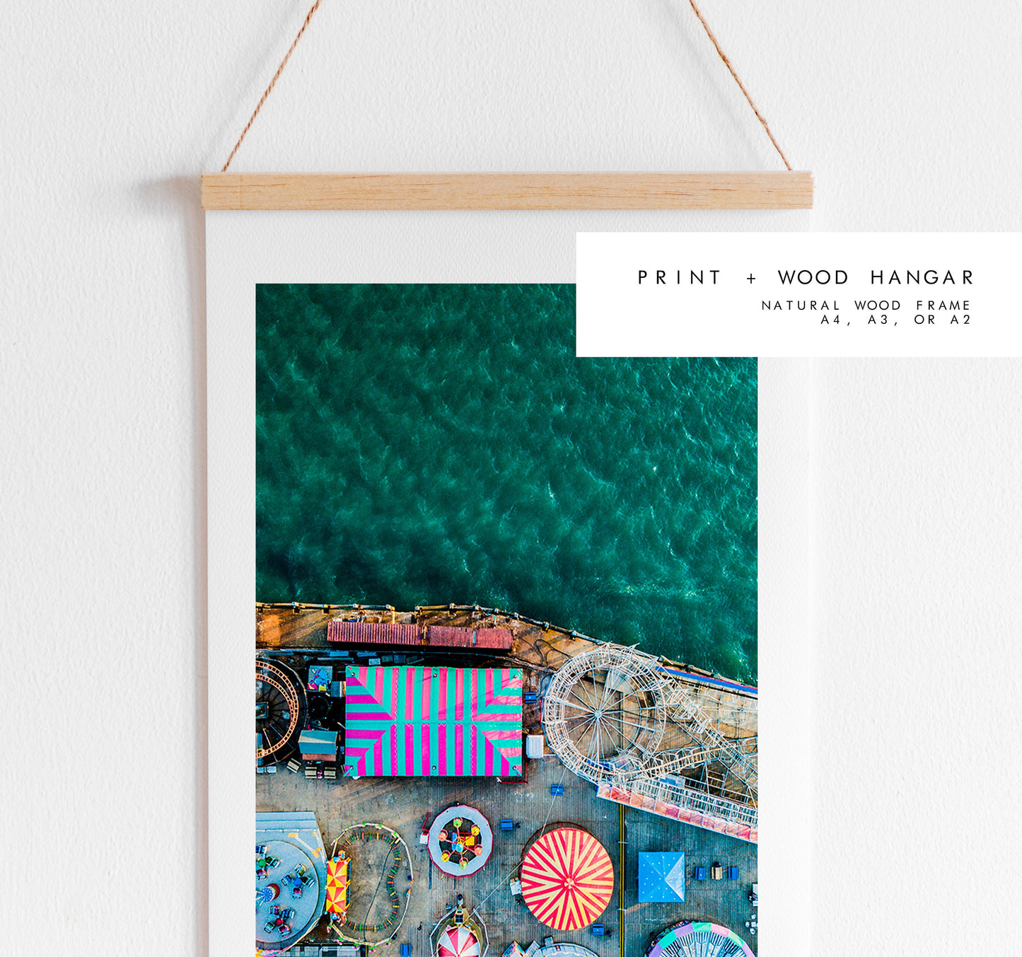 Clarence Pier - Photography Print - Portsmouth and Southsea Prints - Wall Art -  Frame and Canvas Options - Portrait - Aerial