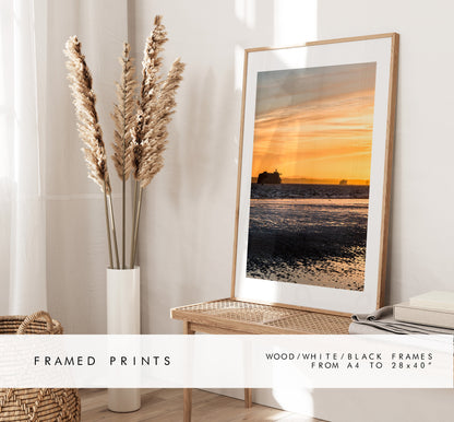 Solent Sunset - Photography Print - Portsmouth and Southsea Prints - Wall Art -  Frame and Canvas Options - Portrait