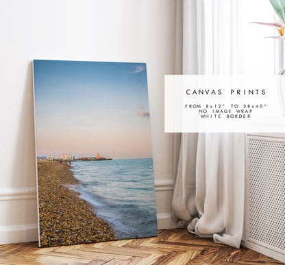 Southsea Beach - Photography Print - Portsmouth and Southsea Prints - Wall Art -  Frame and Canvas Options -  Portrait