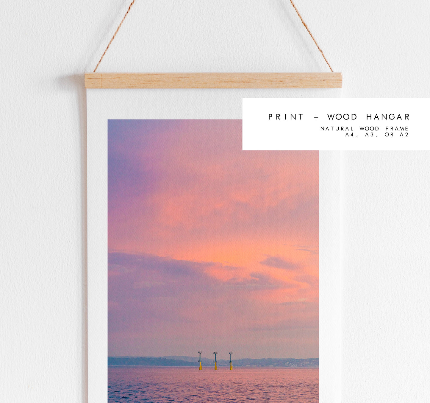 Solent Sunset - Photography Print - Portsmouth and Southsea Prints - Wall Art -  Frame and Canvas Options - Portrait